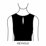 Pre Order: 2401-009 umbrella cut maxi - KEY HOLE
