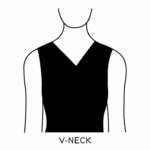 Pre Order: 2401-014 umbrella cut Maxi - V NECK